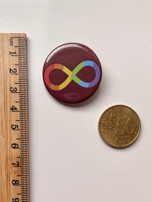 Autism awareness pin badge - medium