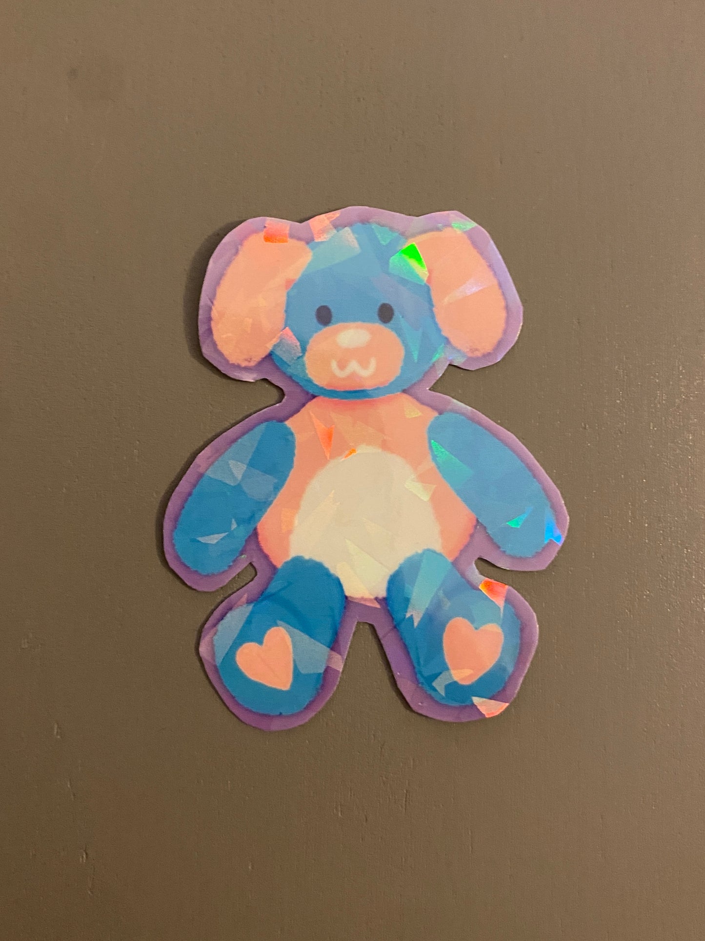 Transgender pride teddy sticker