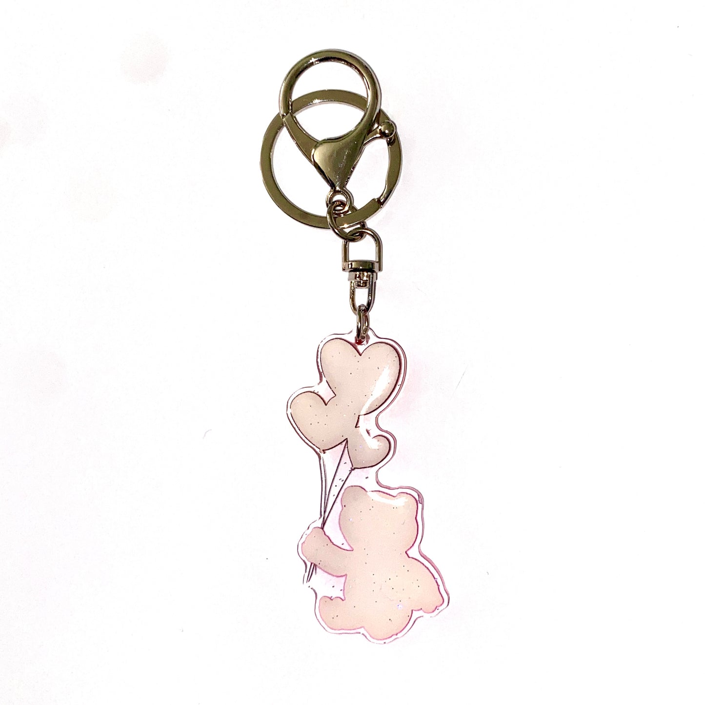 Pink frog keychain