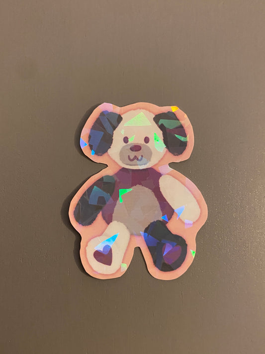 Asexual pride teddy sticker