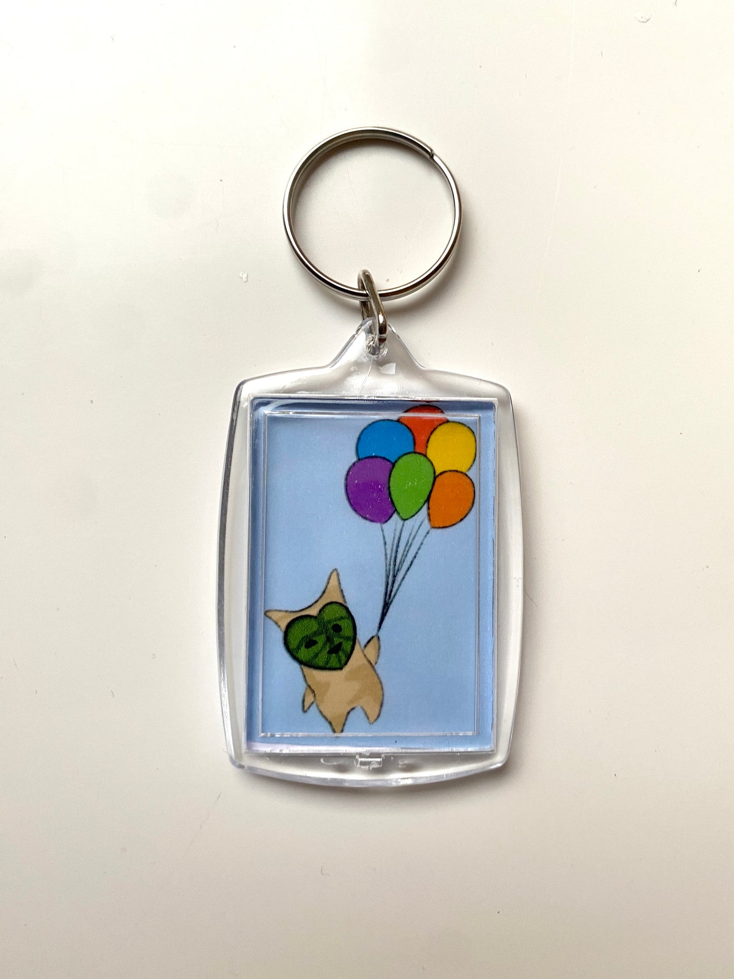 Korok with balloons art print keychain