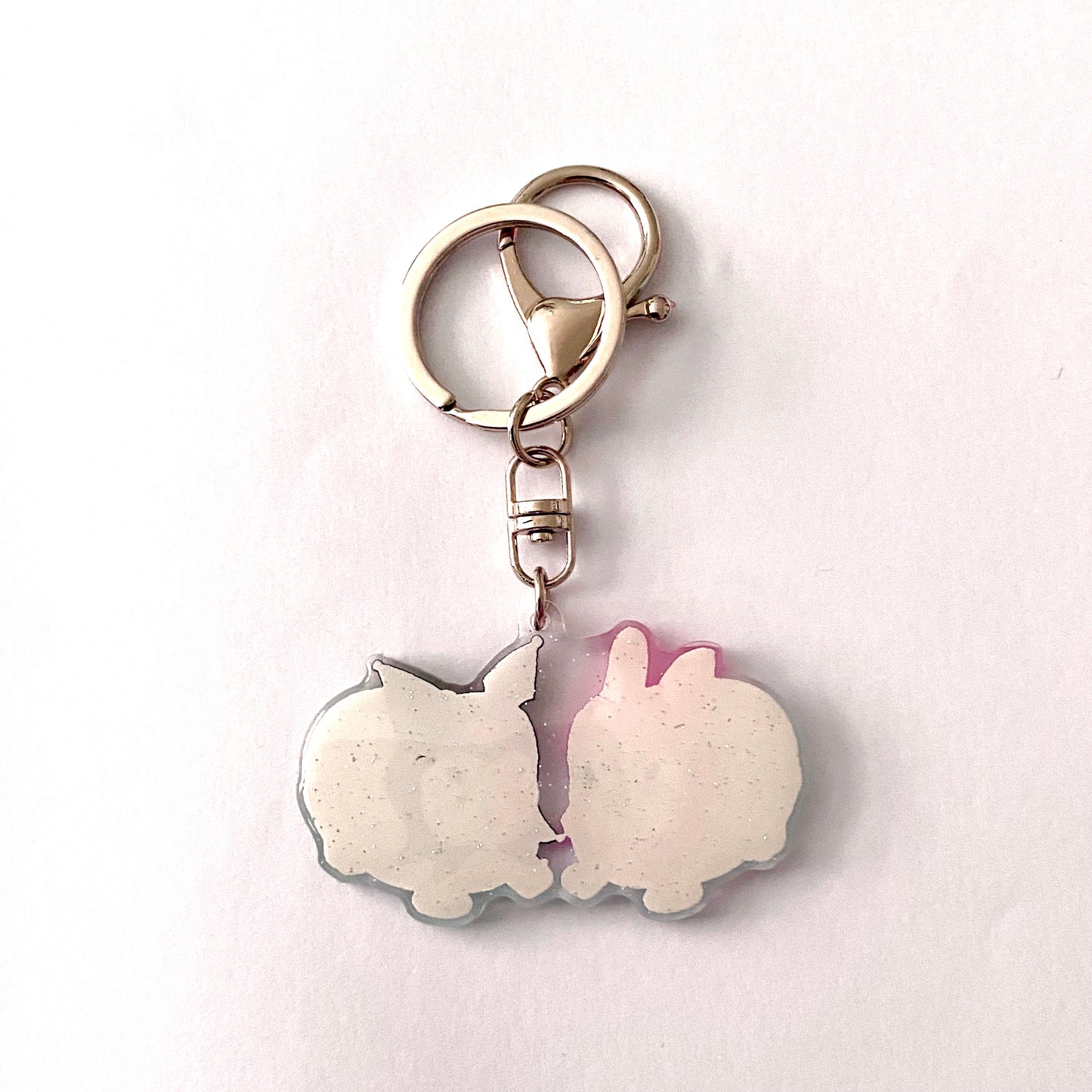 Bunnies keychain