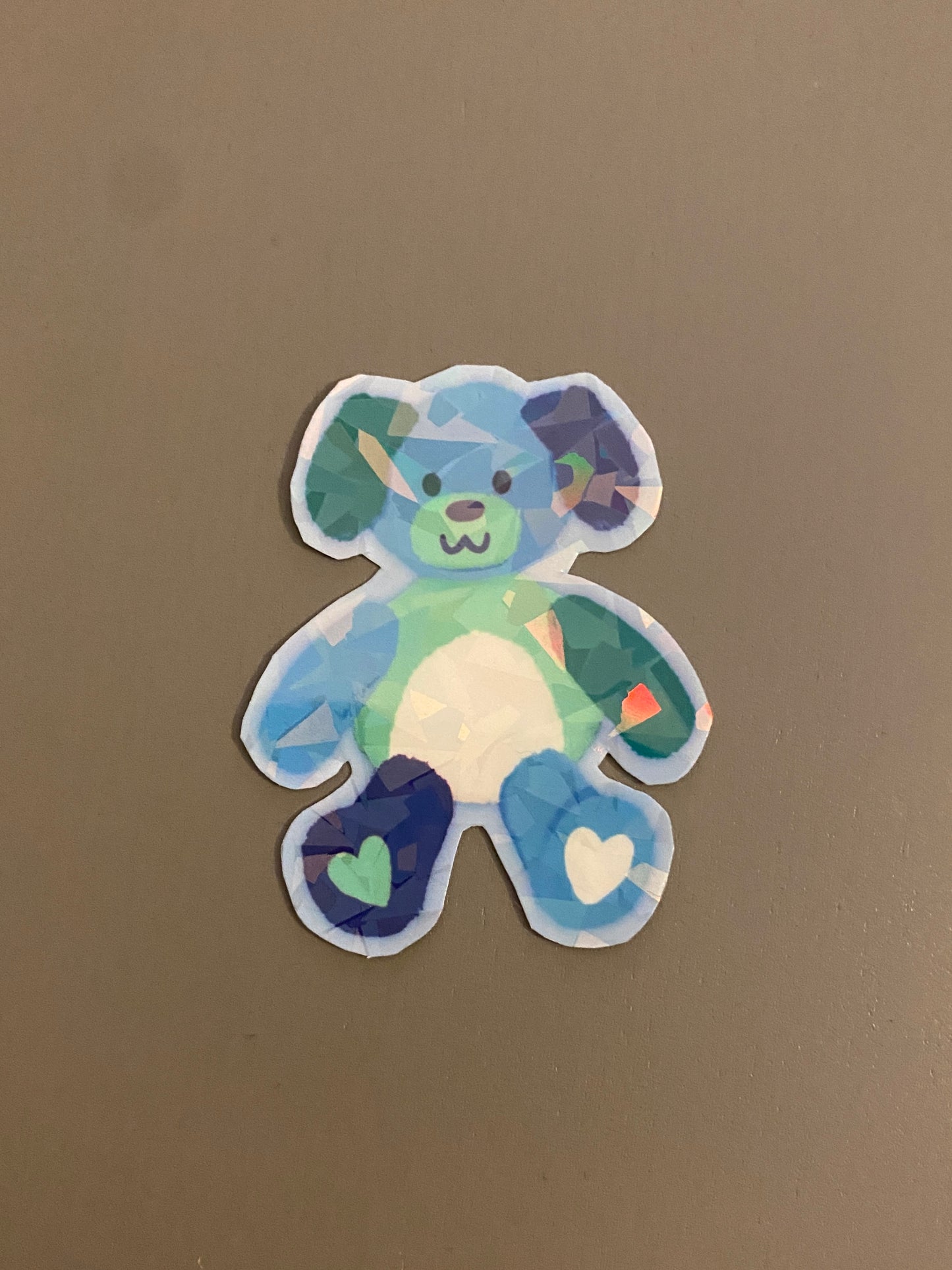 Gay male pride teddy sticker