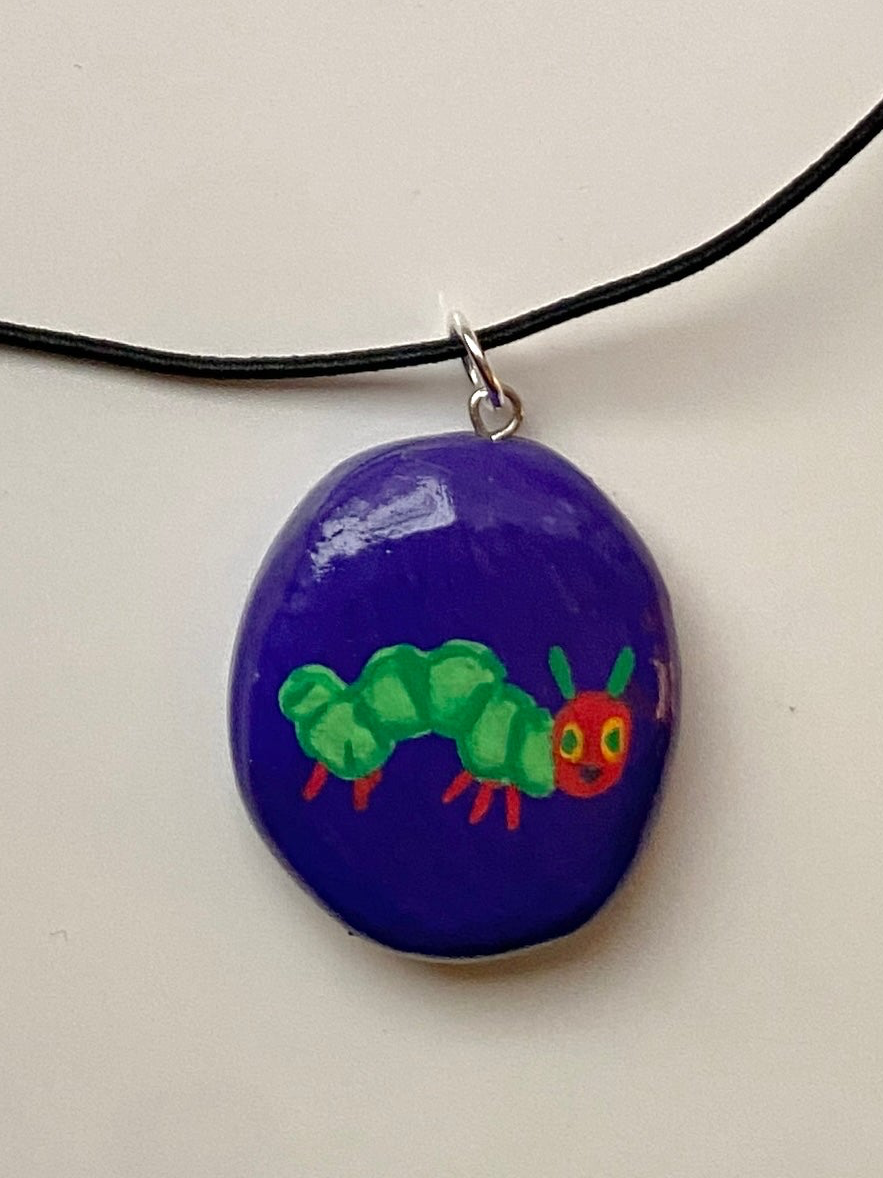 Very hungry caterpillar necklace