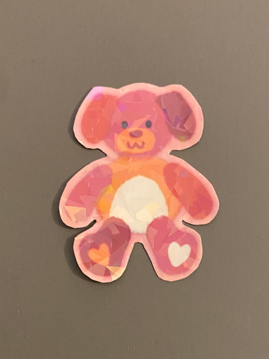 Lesbian pride teddy sticker