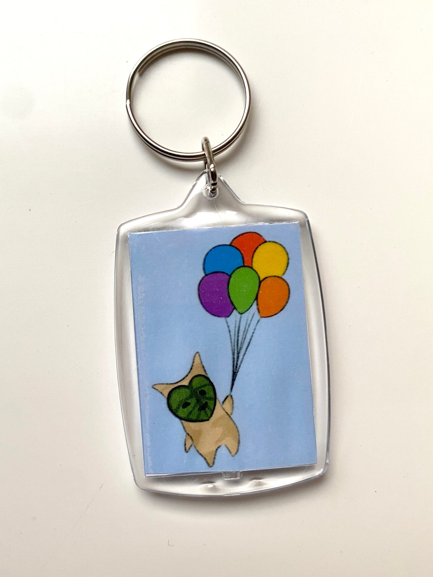Korok with balloons art print keychain