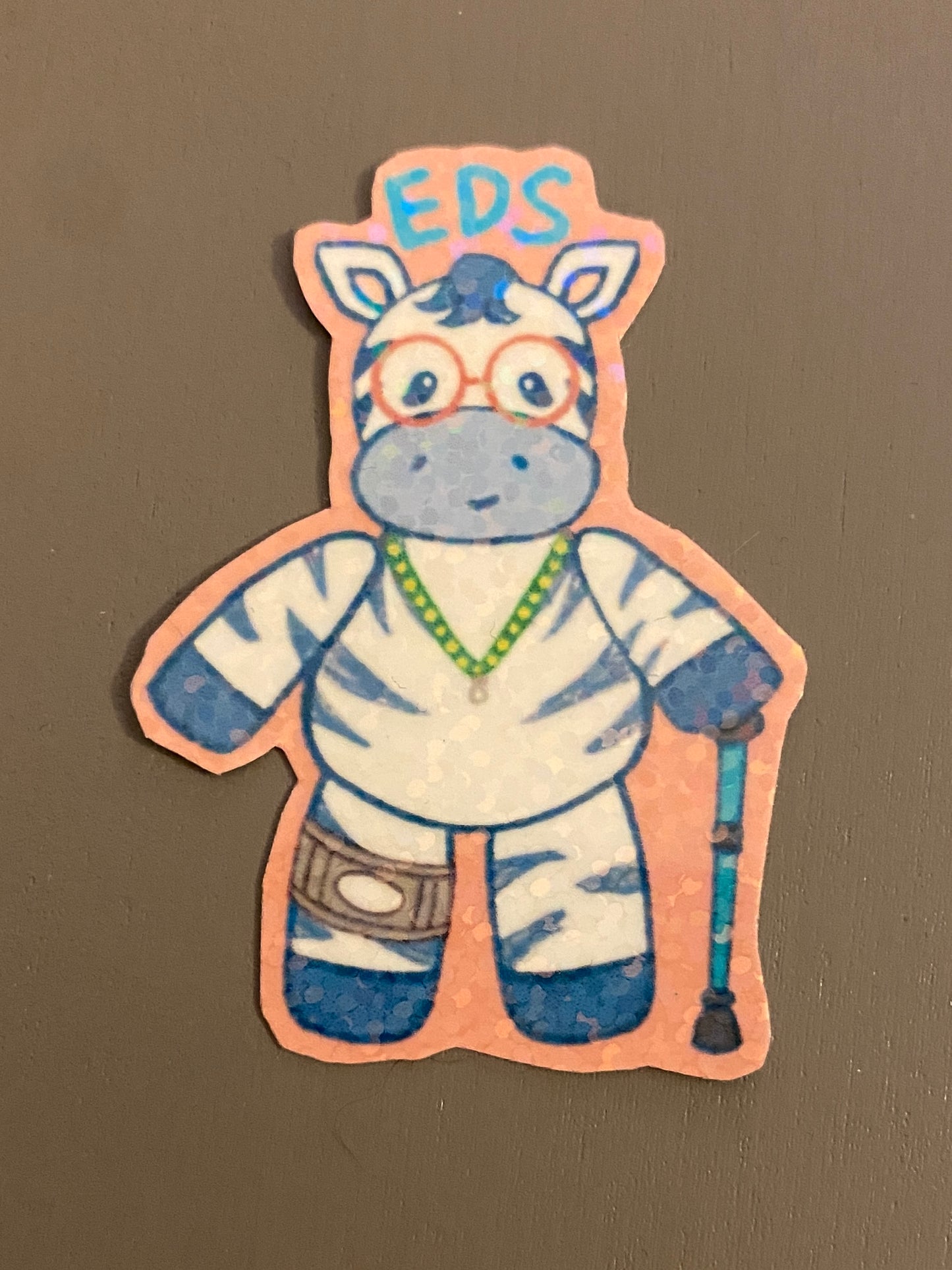 EDS zebra sticker