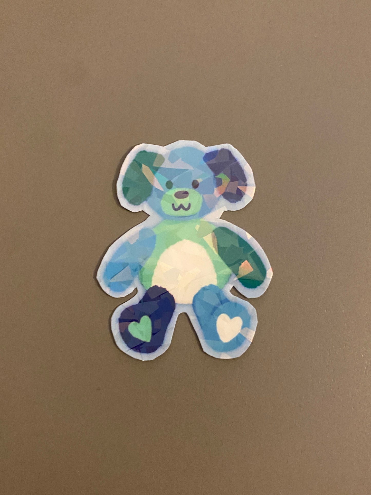 Gay male pride teddy sticker