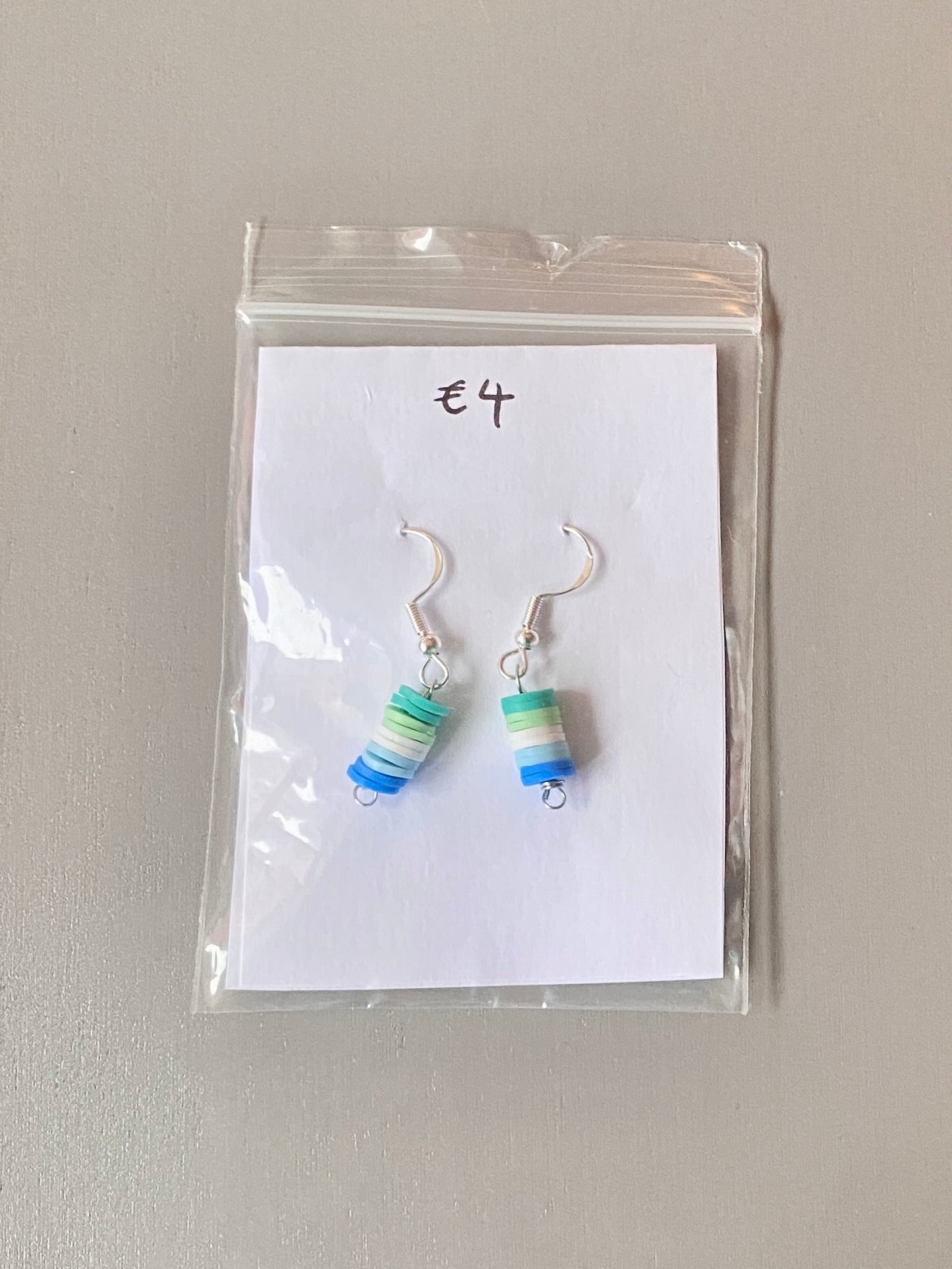 Gay male pride flag earrings