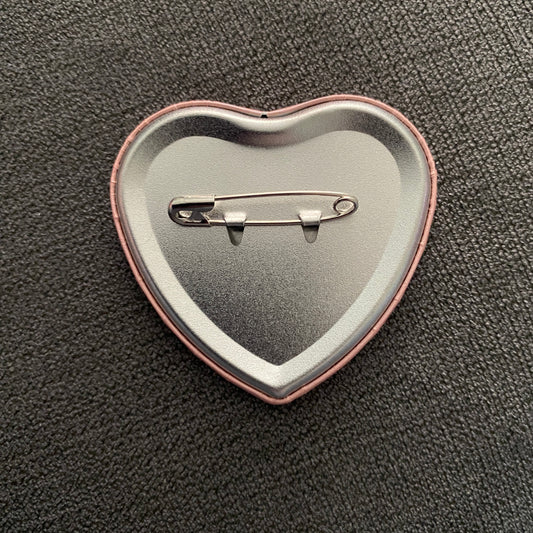 Heart shaped hedgehog badge