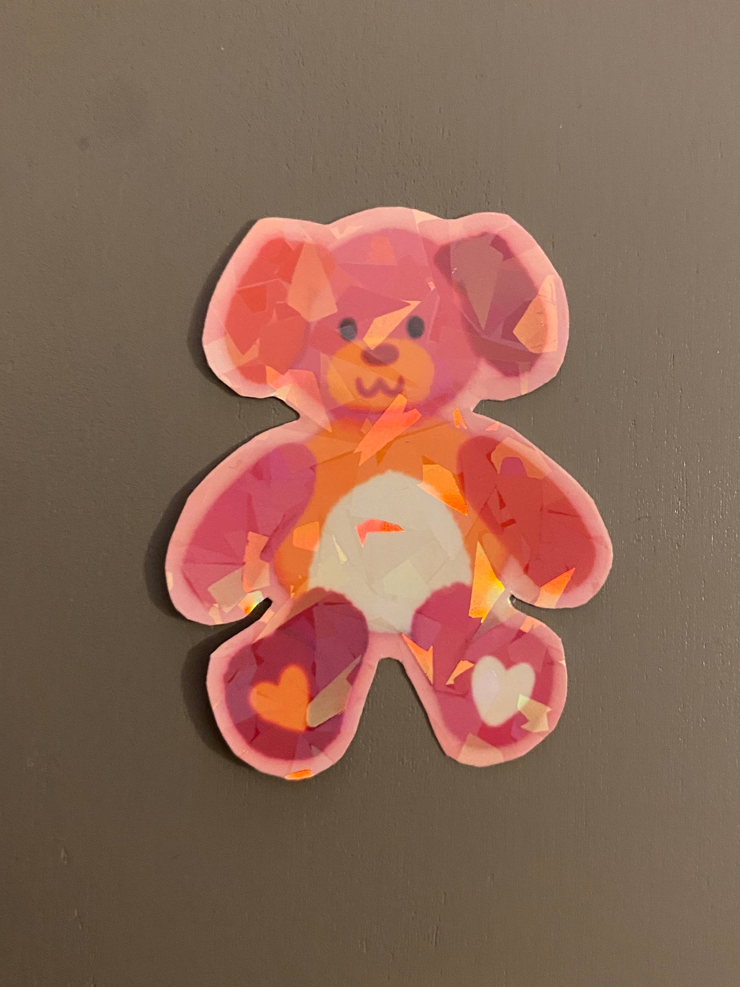 Lesbian pride teddy sticker
