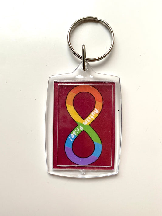 Autism awareness art print keychain