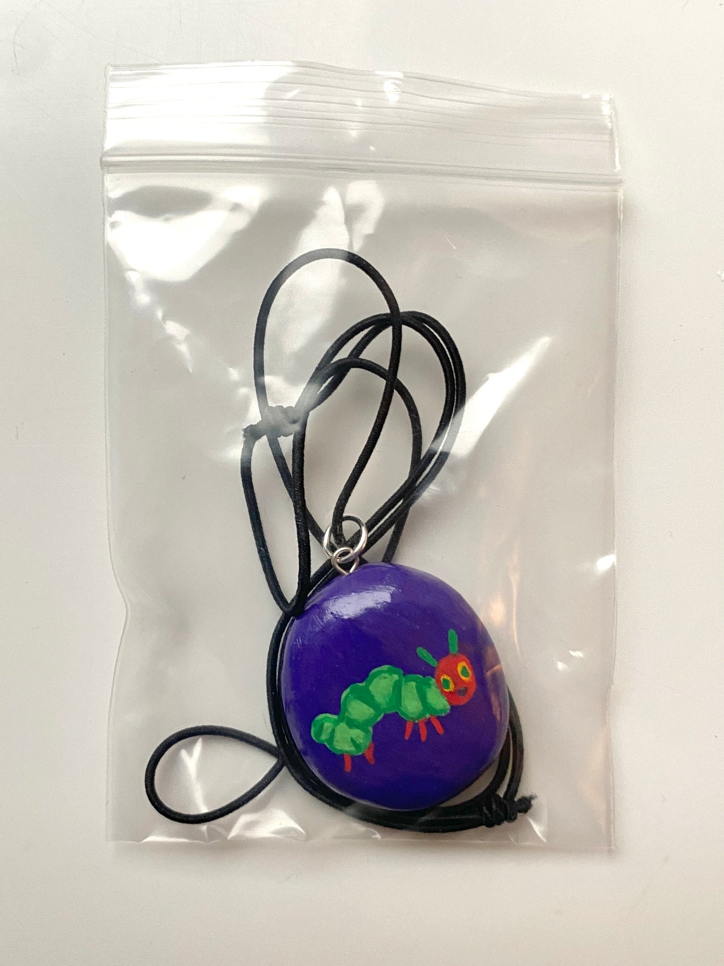 Very hungry caterpillar necklace