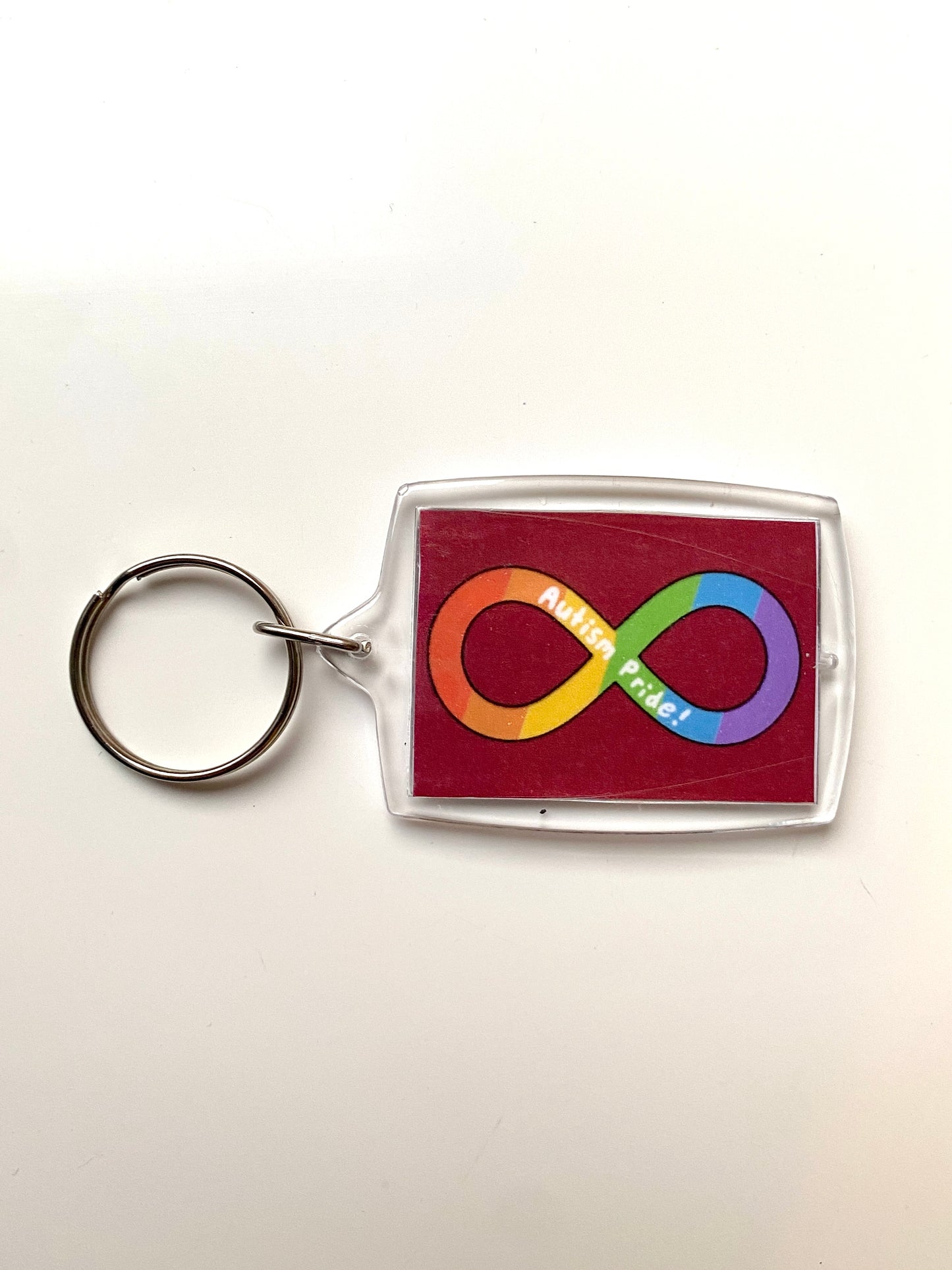 Autism awareness art print keychain
