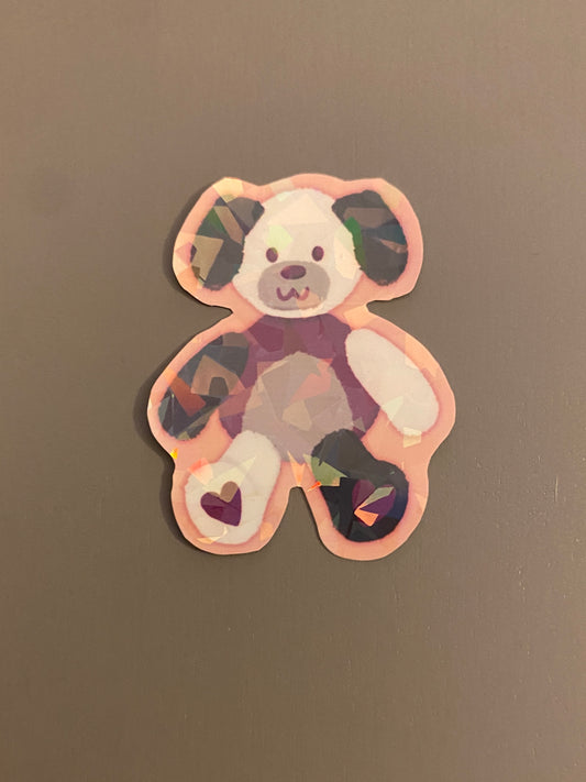 Asexual pride teddy sticker