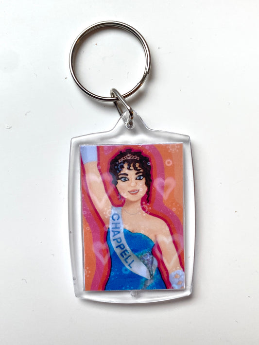 Chappell Roan art print keychain