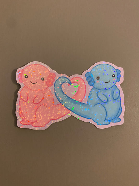 Axolotl lovers sticker