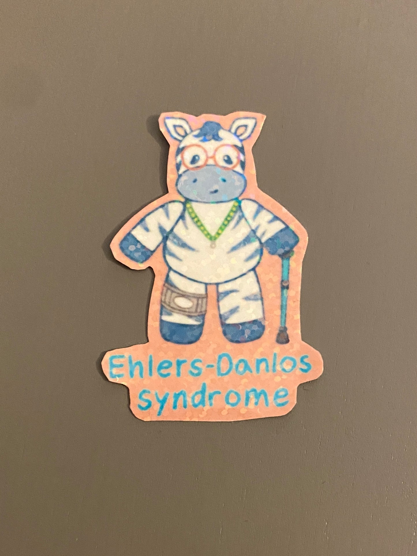 EDS zebra sticker