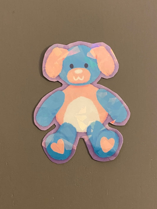 Transgender pride teddy sticker