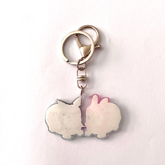 Bunnies keychain
