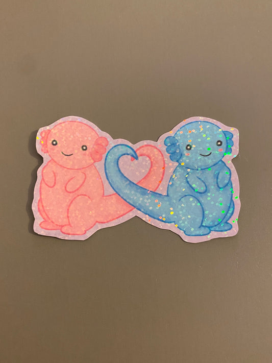 Axolotl lovers sticker