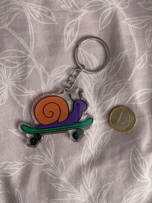 Snail Keychain